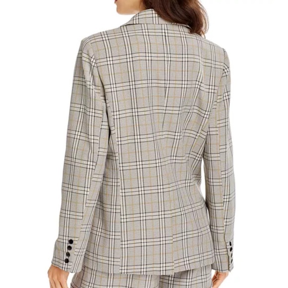 Aqua Glen Plaid Blazer size S - Picture 3 of 7